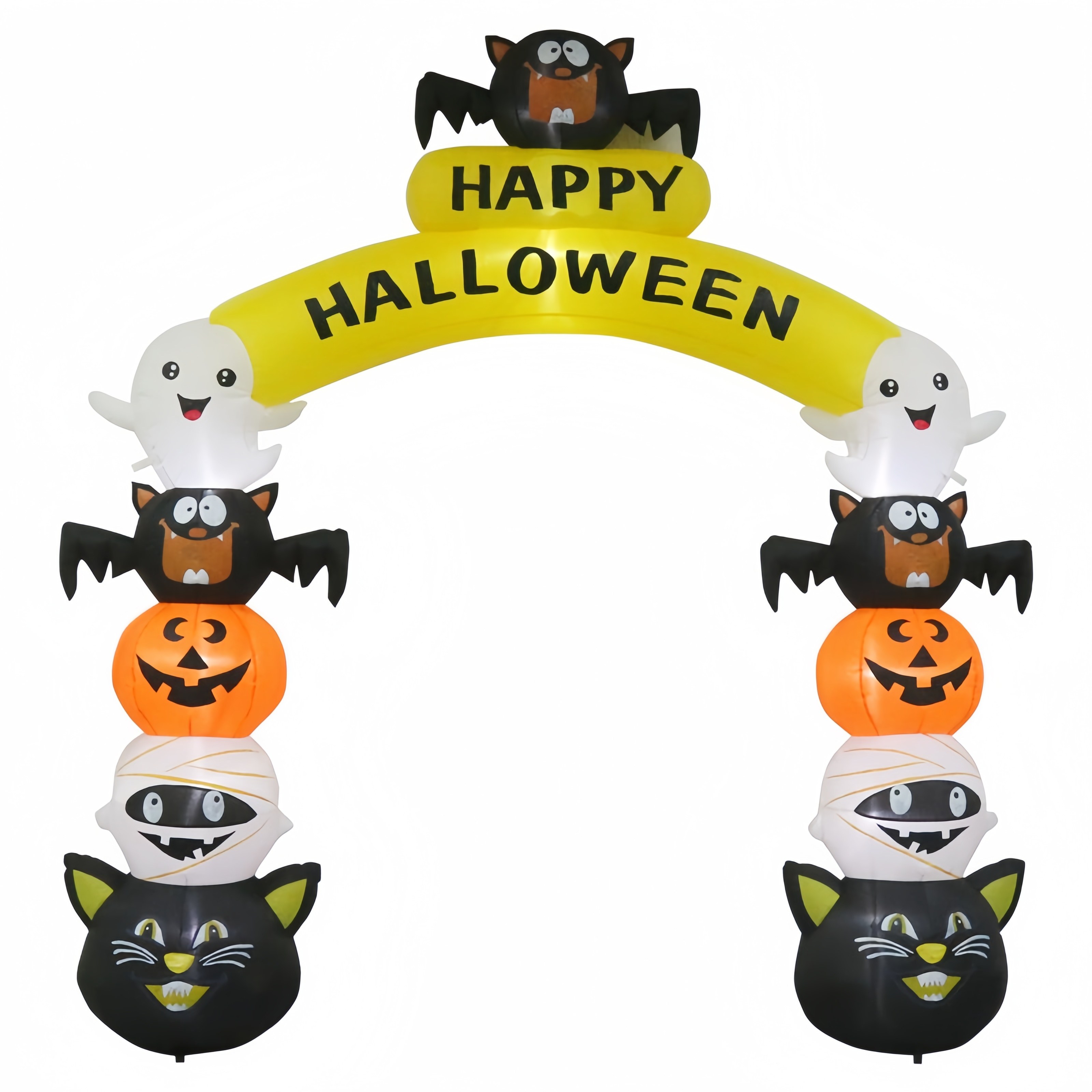 Ghost pumpkin arch
