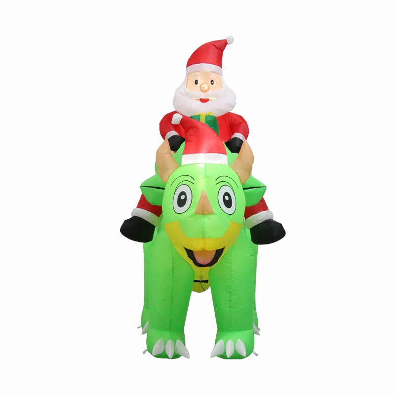 1.8-meter santa claus rides a dragon