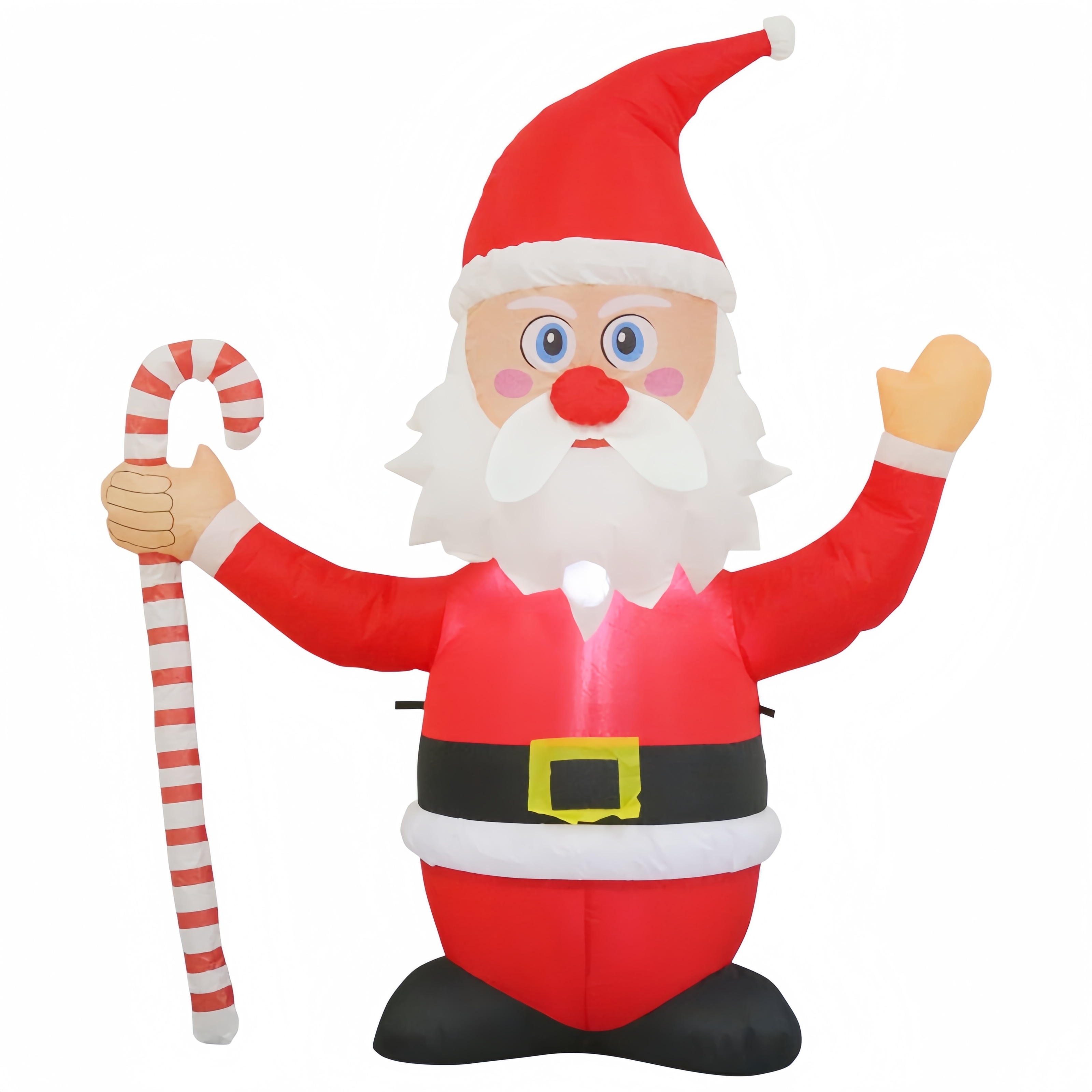 Santa caus with crutches